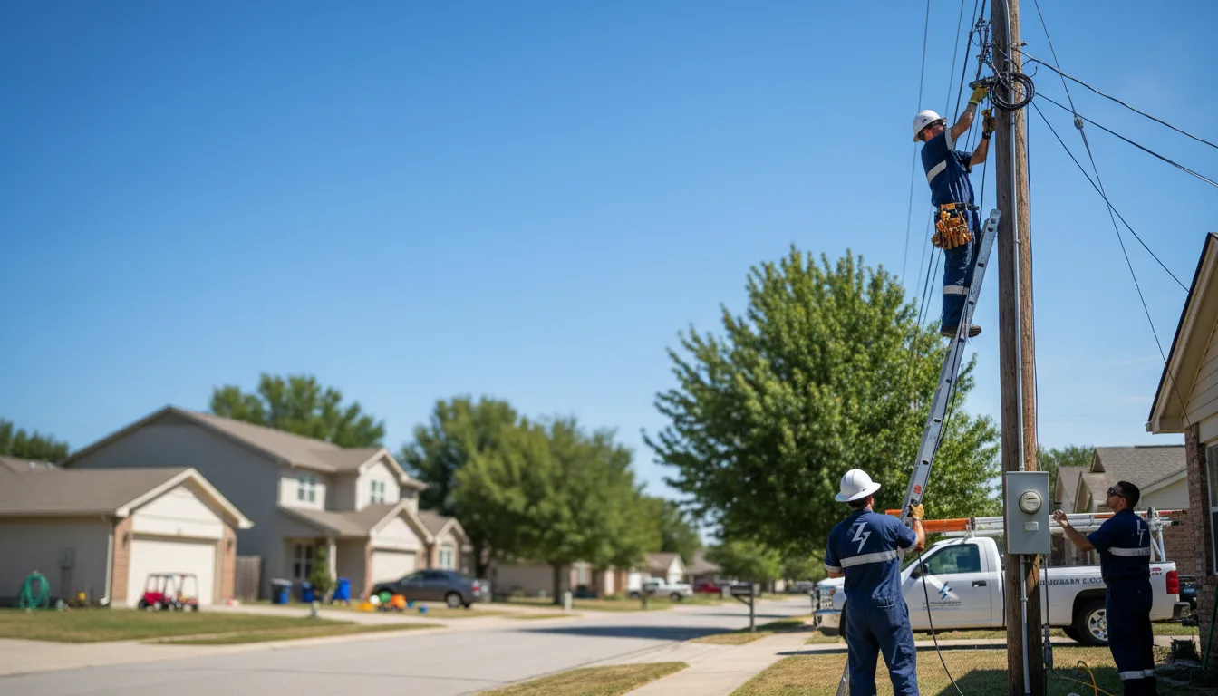 Residential electrician providing installation services in La Fayette, IL